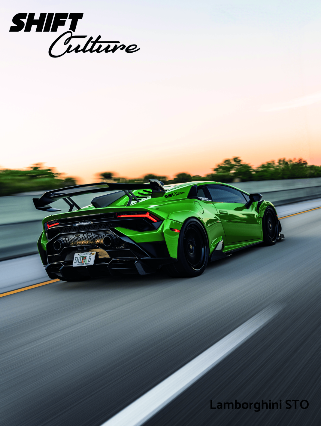 Lamborghini Huracán STO Roller - Shift Culture Poster
