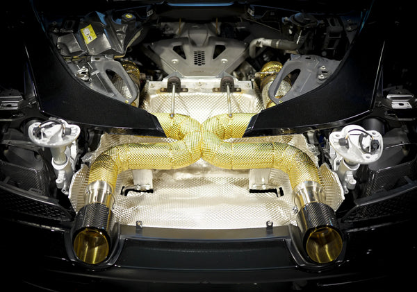 McLaren 720S Full Exhaust — Catless Downpipes + Cat-Back — product view