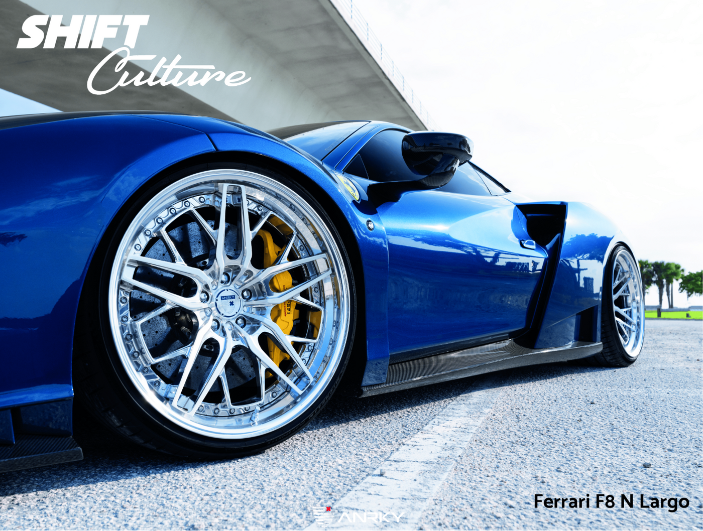 Ferrari F8 N-Largo Close-Up - Shift Culture Poster